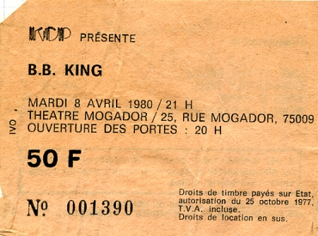 BB King 8 avril 80