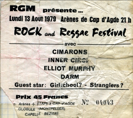 Rock et Reggae Festival Aout 79